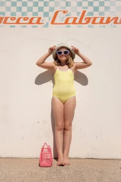 Maillot de bain 1 pièce motif vichy pour enfant