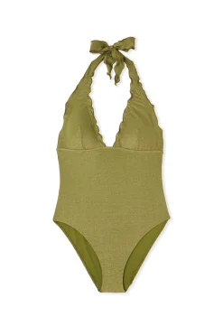 Maillot de bain 1 pièce pailleté avec pads amovibles