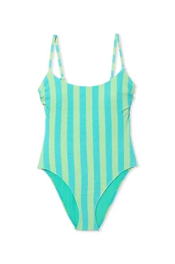 Maillot de bain 1 pièce rayé