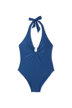 Maillot de bain 1 pièce satiné avec détail bijou