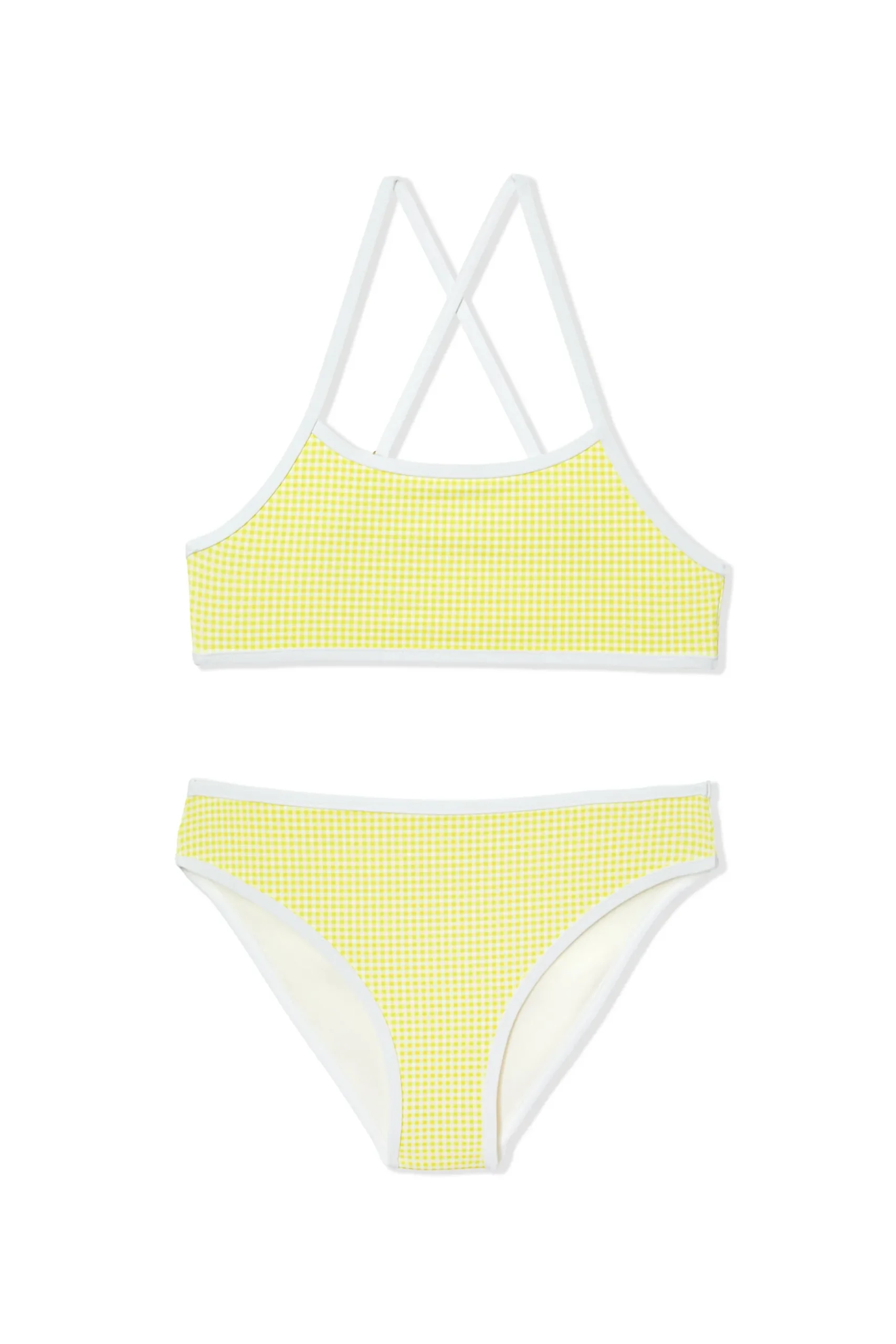 Maillot de bain 2 pièces motif vichy pour enfant