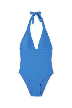 Maillot de bain 1 pièce texturé à nouer