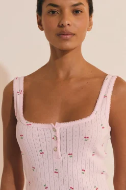 Nuisette en coton en pointelle