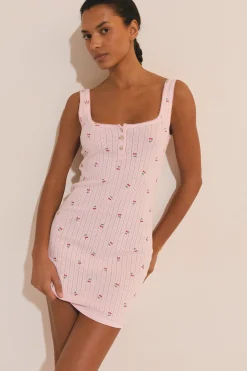 Nuisette en coton en pointelle