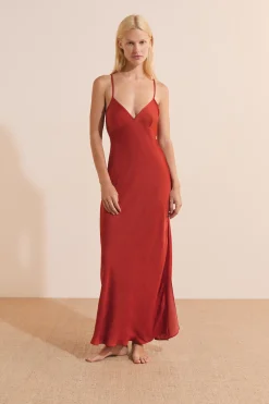 Nuisette longue avec dos nu