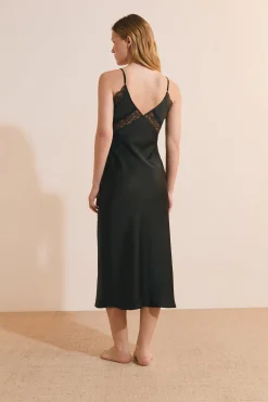 Nuisette longue satinée