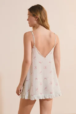 Nuisette à motif floral