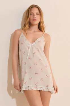 Nuisette à motif floral
