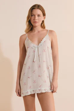 Nuisette à motif floral