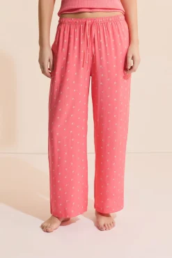 Pantacourt de pyjama à motifs fleurs