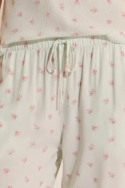 Pantacourt à motifs fleuris