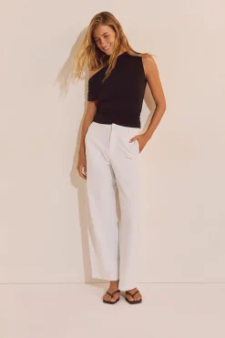 Pantalon barrel avec coton