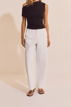 Pantalon barrel avec coton