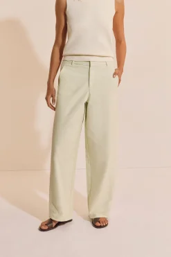 Pantalon barrel avec coton