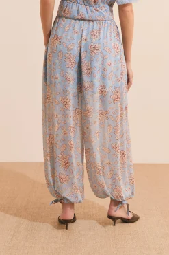 Pantalon bouffant à motifs