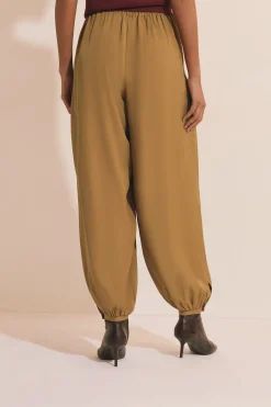 Pantalon bouffant satiné