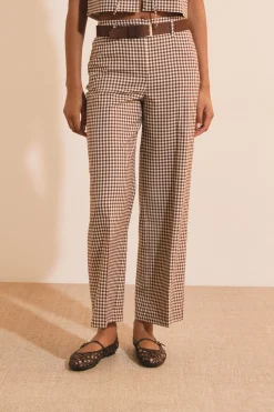 Pantalon à carreaux