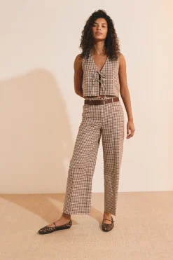 Pantalon à carreaux