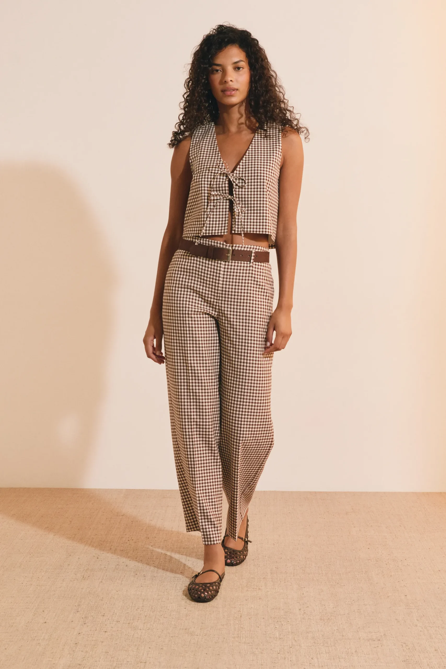 Pantalon à carreaux