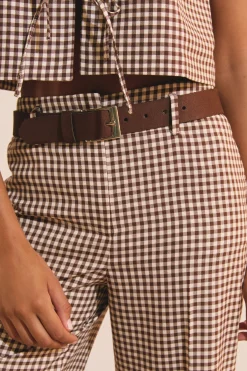 Pantalon à carreaux