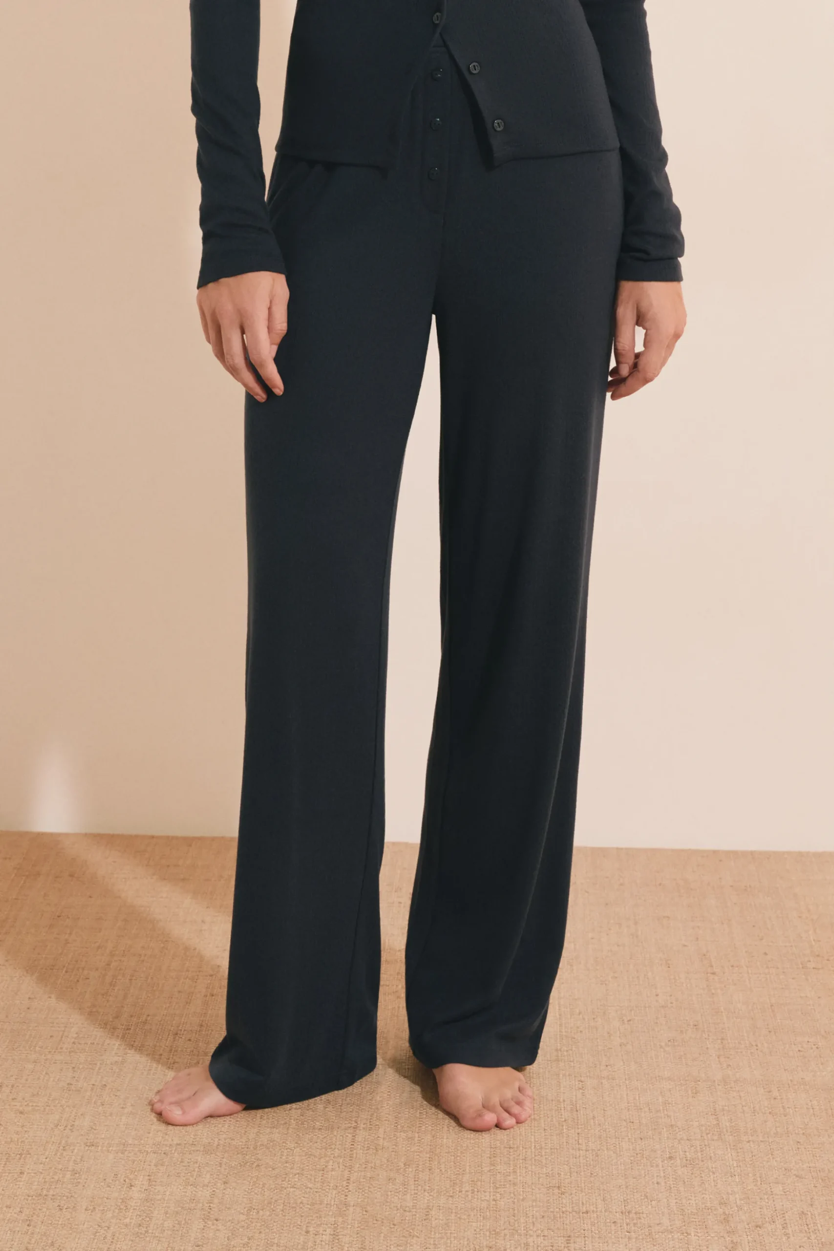 Pantalon de pyjama avec boutons