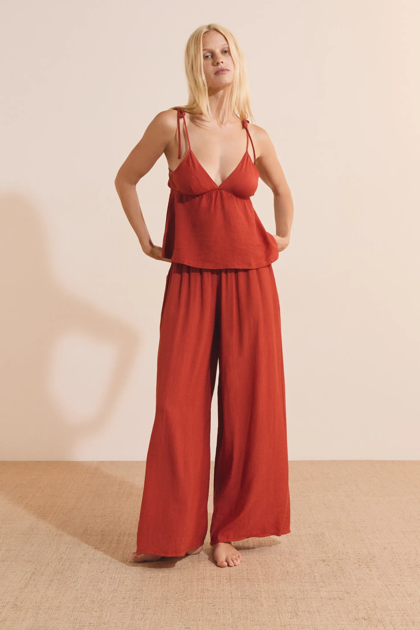 Pantalon de pyjama avec cordon