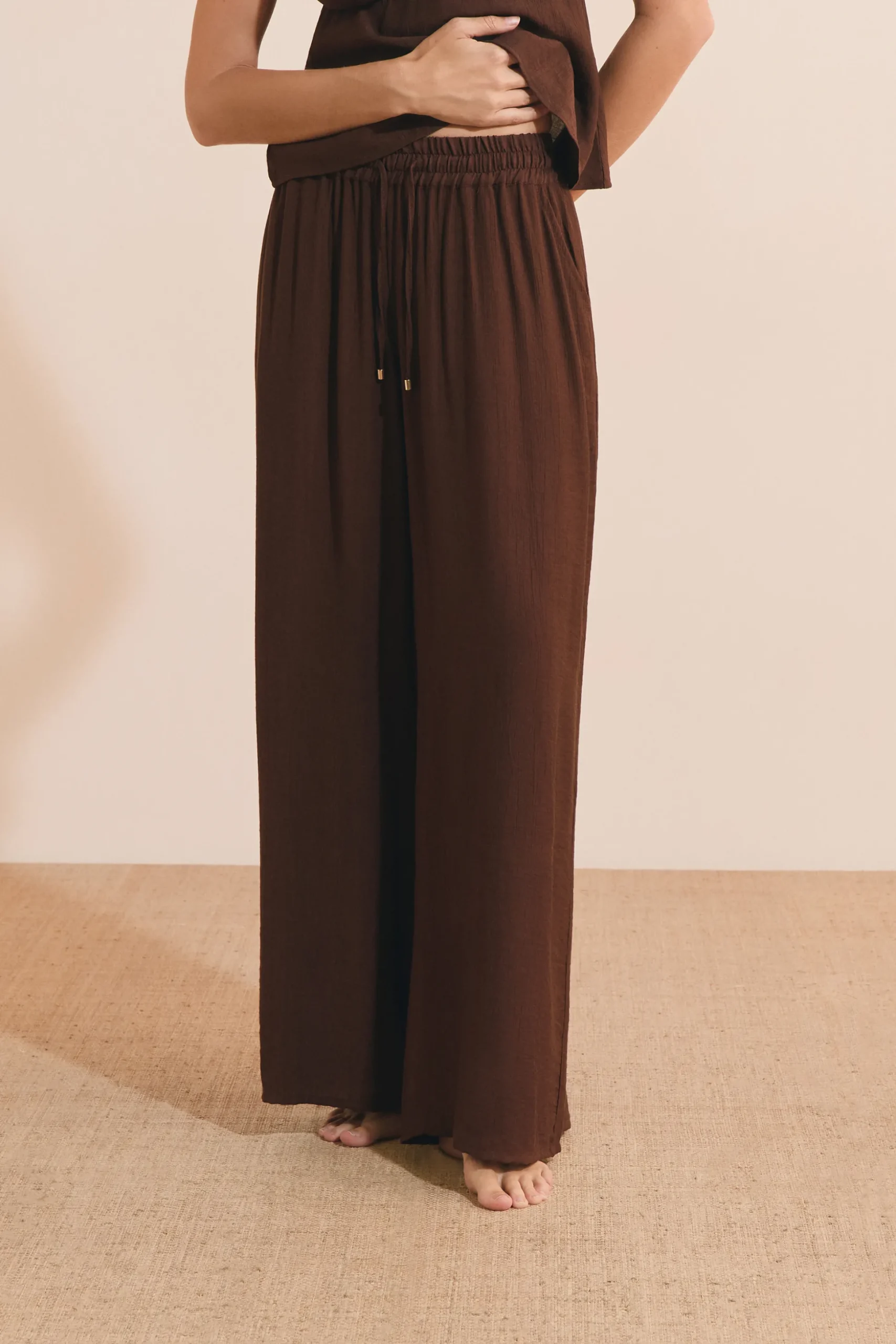 Pantalon de pyjama avec cordon