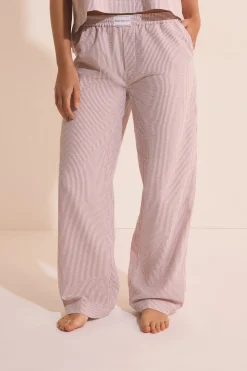 Pantalon de pyjama avec coton gaufré