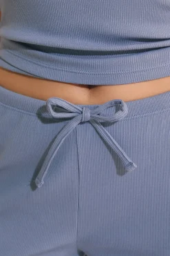 Pantalon de pyjama avec coton côtelé