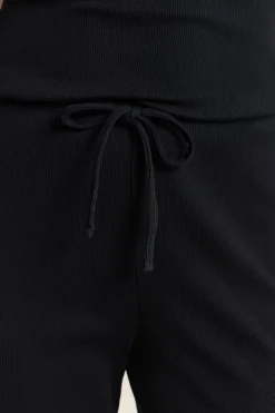 Pantalon de pyjama avec coton côtelé