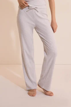 Pantalon de pyjama avec coton côtelé