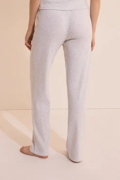 Pantalon de pyjama avec coton côtelé