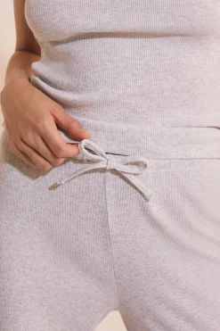 Pantalon de pyjama avec coton côtelé