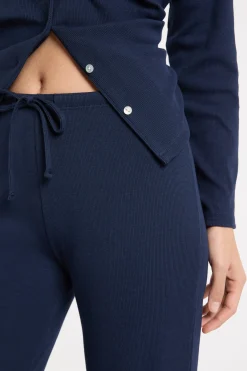 Pantalon de pyjama avec coton côtelé