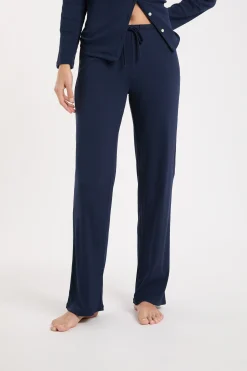 Pantalon de pyjama avec coton côtelé