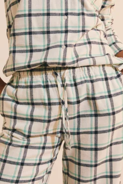 Pantalon de pyjama à carreaux en coton