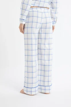 Pantalon de pyjama à carreaux en coton