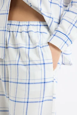 Pantalon de pyjama à carreaux en coton