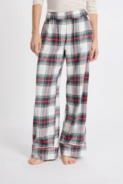 Pantalon de pyjama à carreaux en coton