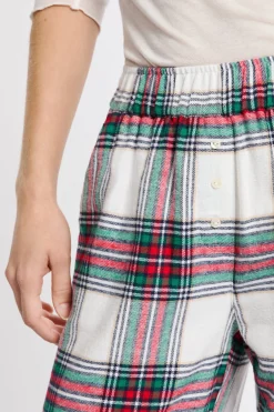Pantalon de pyjama à carreaux en coton