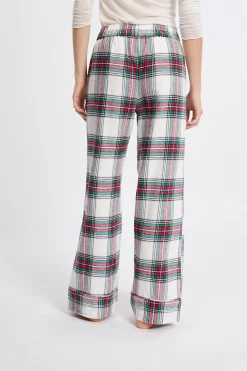 Pantalon de pyjama à carreaux en coton