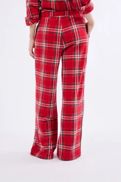 Pantalon de pyjama à carreaux en polaire