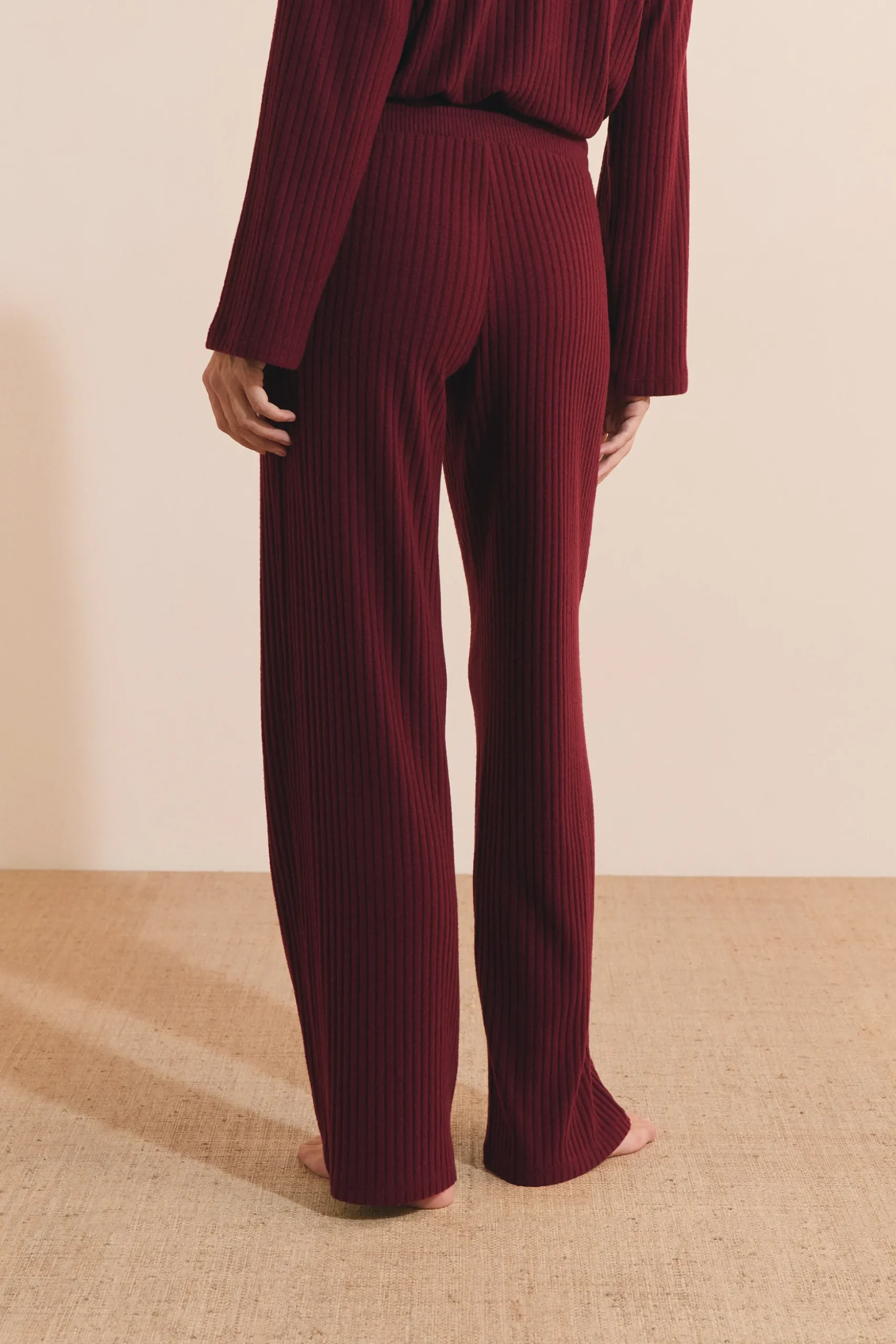 Pantalon de pyjama côtelé