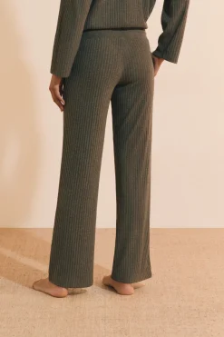 Pantalon de pyjama côtelé