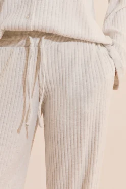 Pantalon de pyjama côtelé