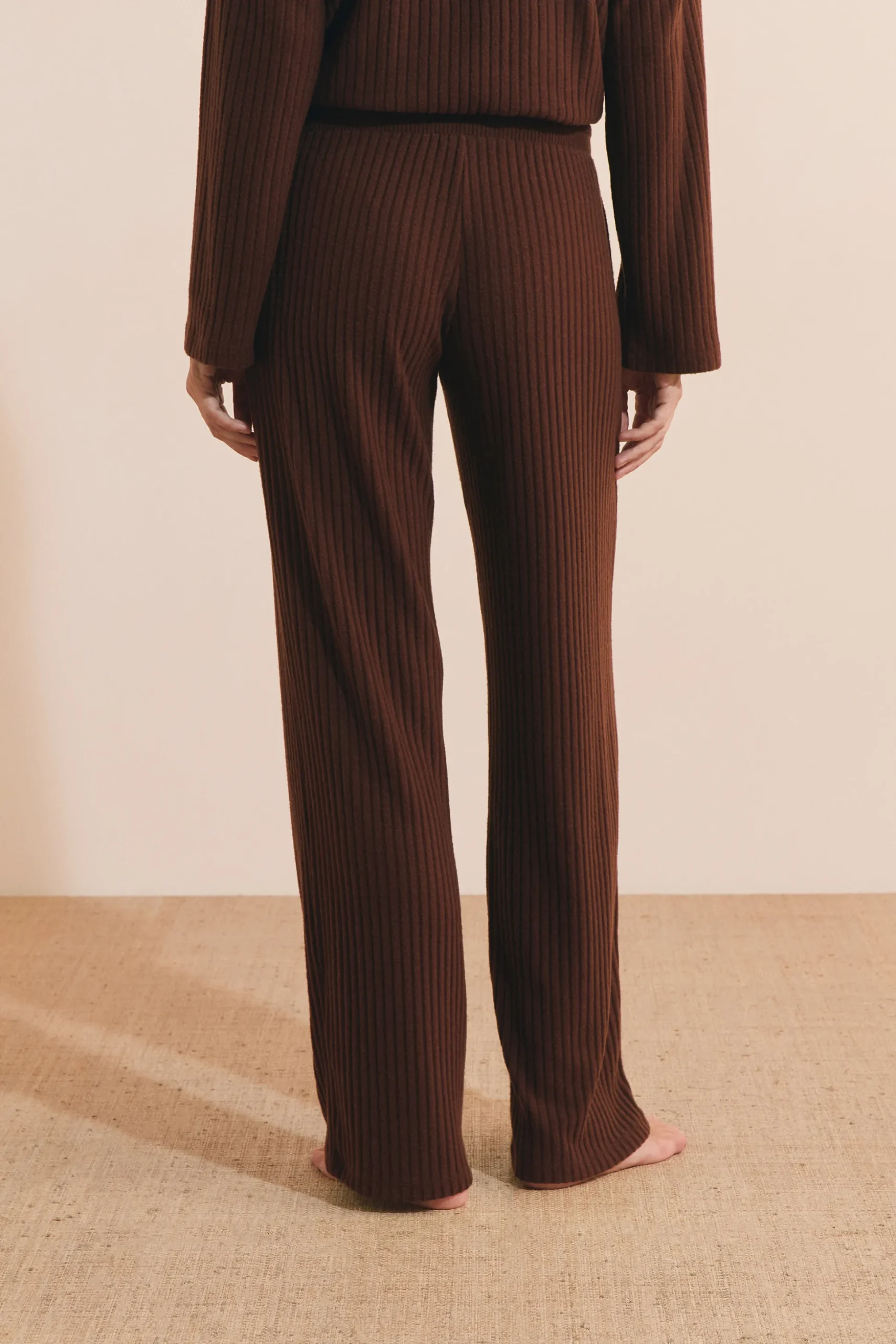 Pantalon de pyjama côtelé