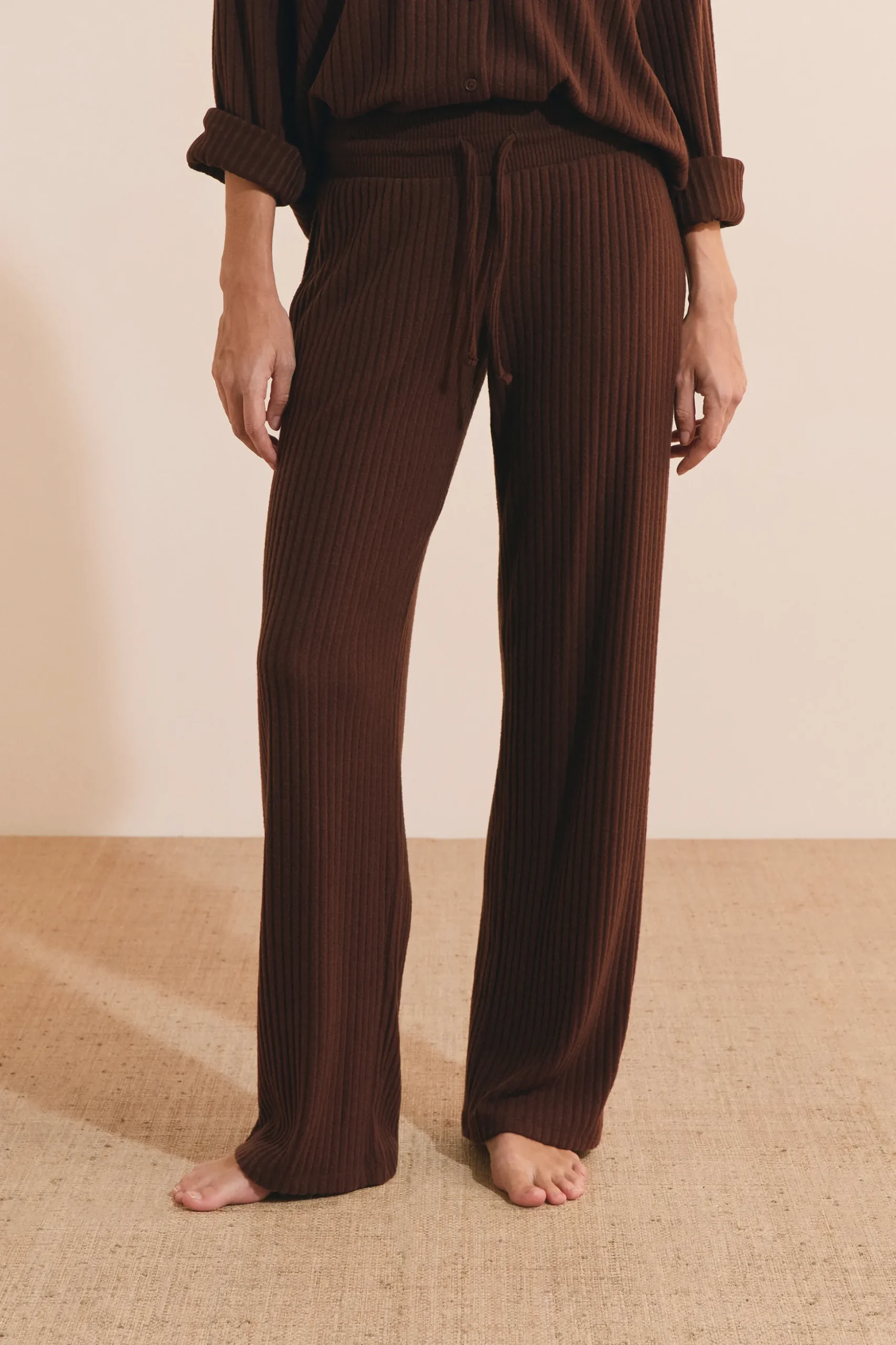Pantalon de pyjama côtelé