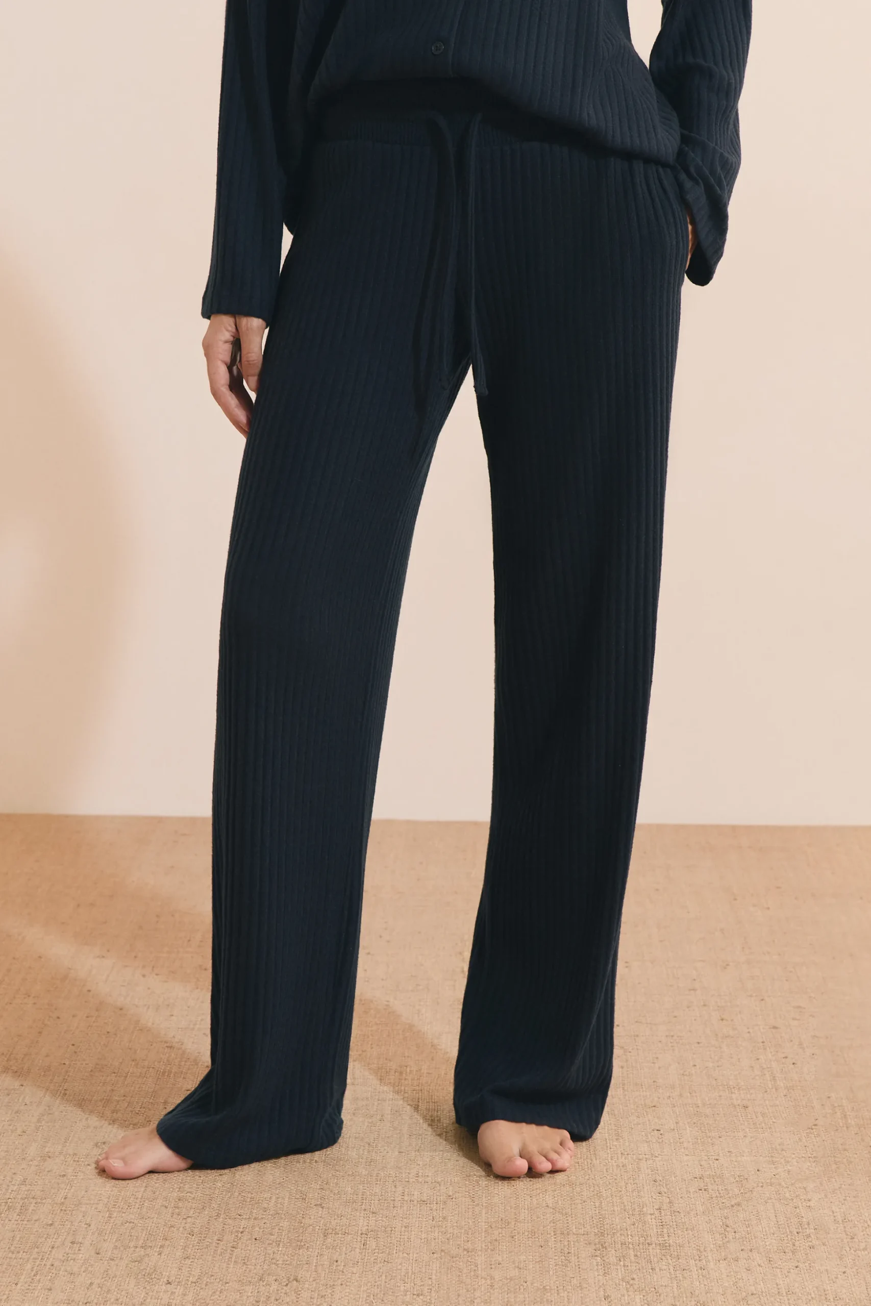 Pantalon de pyjama côtelé