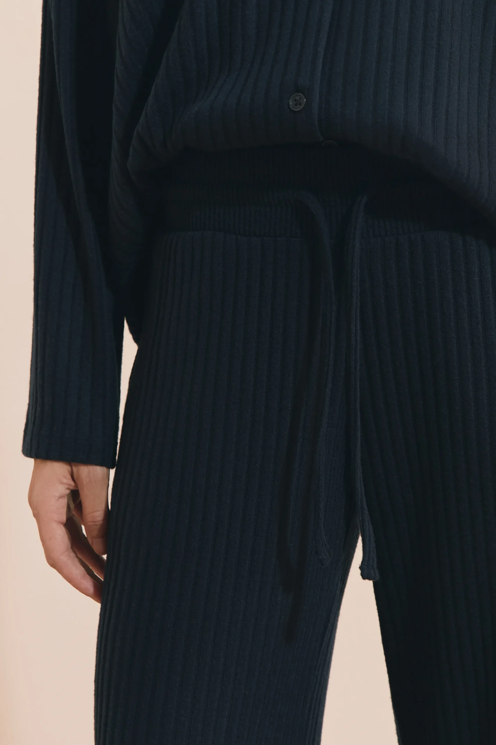 Pantalon de pyjama côtelé