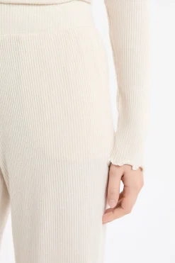 Pantalon de pyjama côtelé